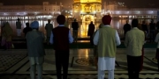Morning prayer at Golden Temple, Amritsar, India, 2010