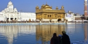 Sikh couple at the Golden Temple, Amritsar, India, 2010