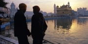Sikh schoolboys at the Golden Temple, Amritsar, India, 2010