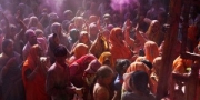 Holi festival, Vrindavan, India, 2010